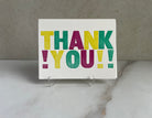 Set of 10, Letterpress THANK YOU Folded Cards with Envelopes. Boxed card set. - Hearty Greetings