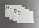 Feeling Rosey: Custom Initial Letterpress Stationery. Personalized Notecards with Envelopes. - Hearty Greetings