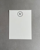 Fancy Stamp: Custom Initial Letterpress Stationery. Personalized Notecards with Envelopes. - Hearty Greetings