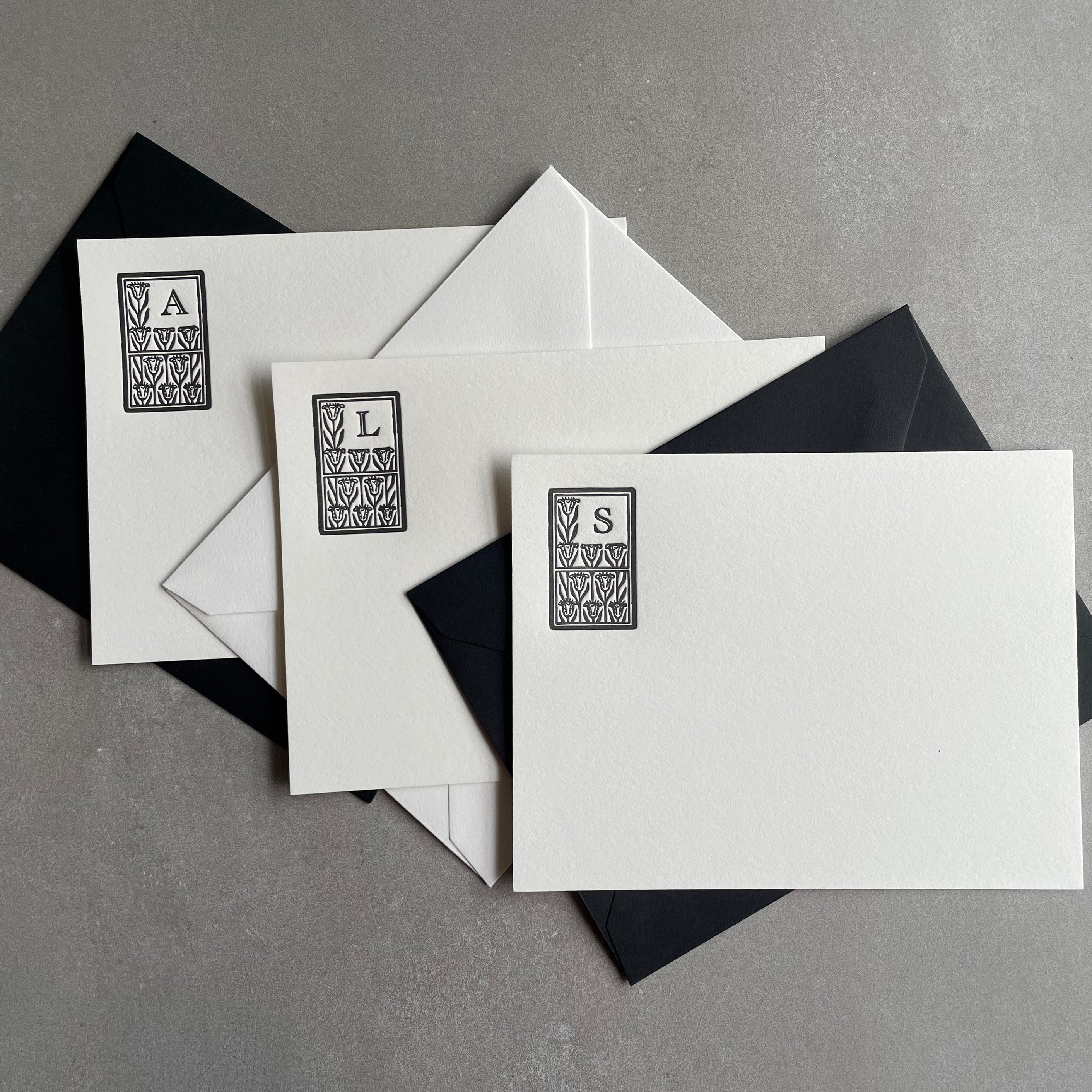 Monogram Notecard Set