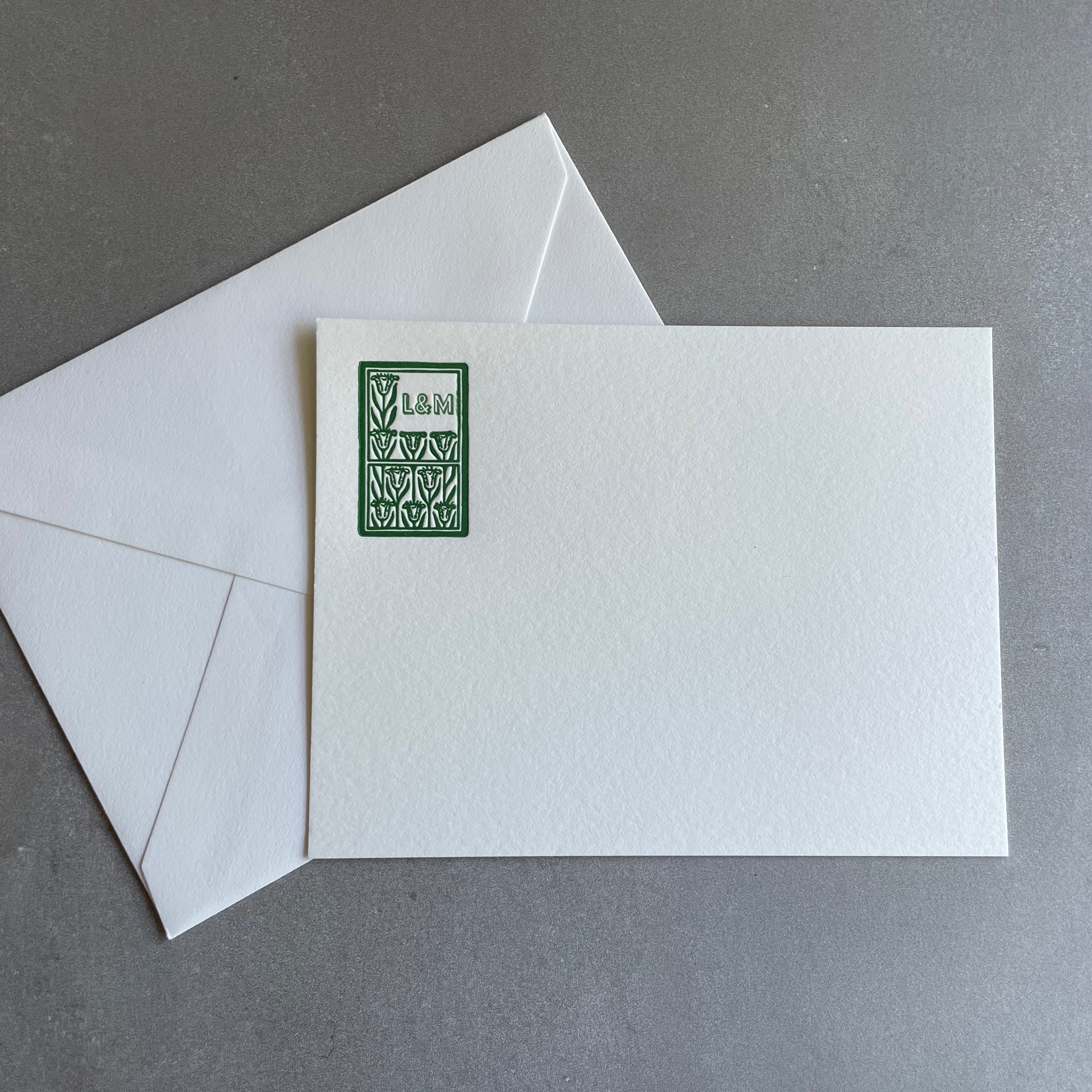 Personalized Leaf Notecards