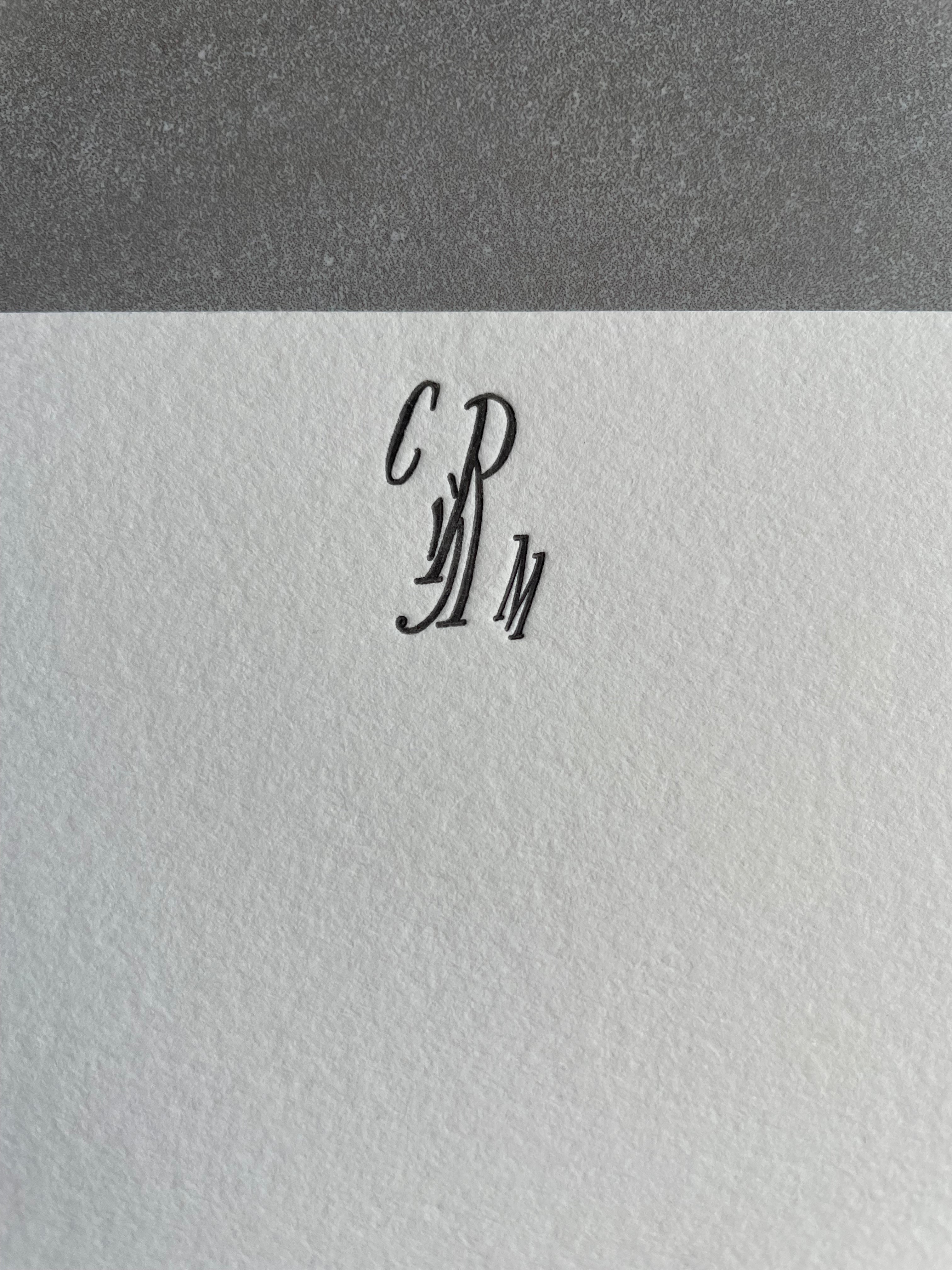 Fancy Stamp Initial Cards