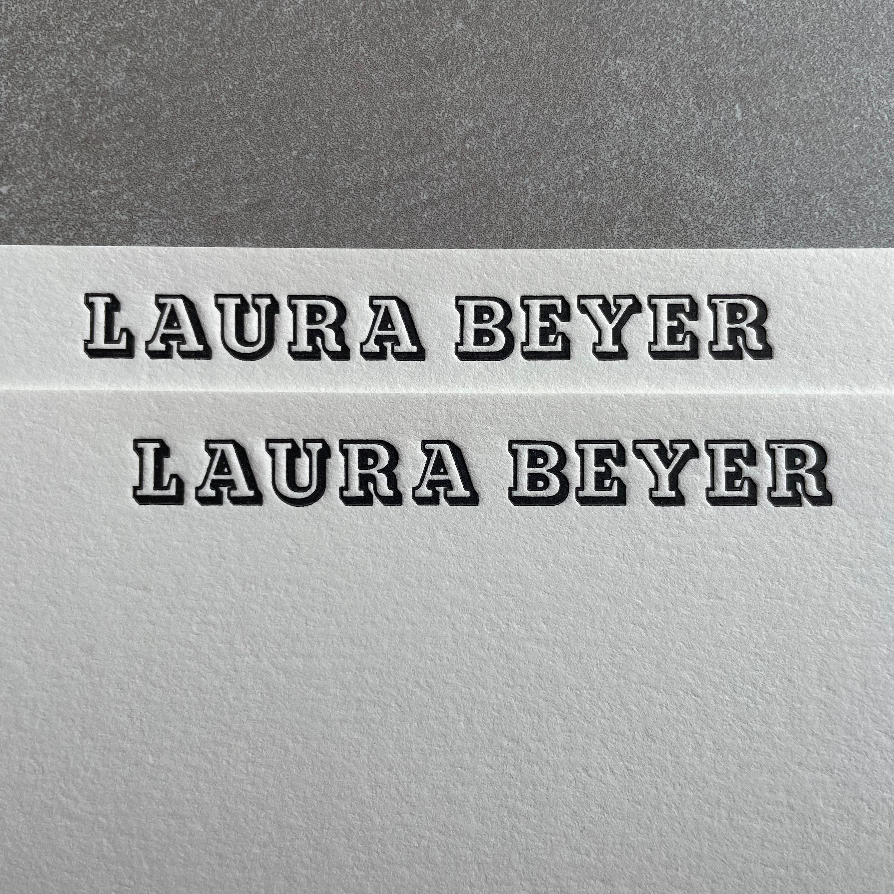 Copperplate Name Stationery