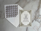 Vintage Inspired Wedding Card