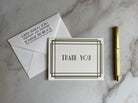 Art Deco Thank You Card - Elegant Thank You Card Set