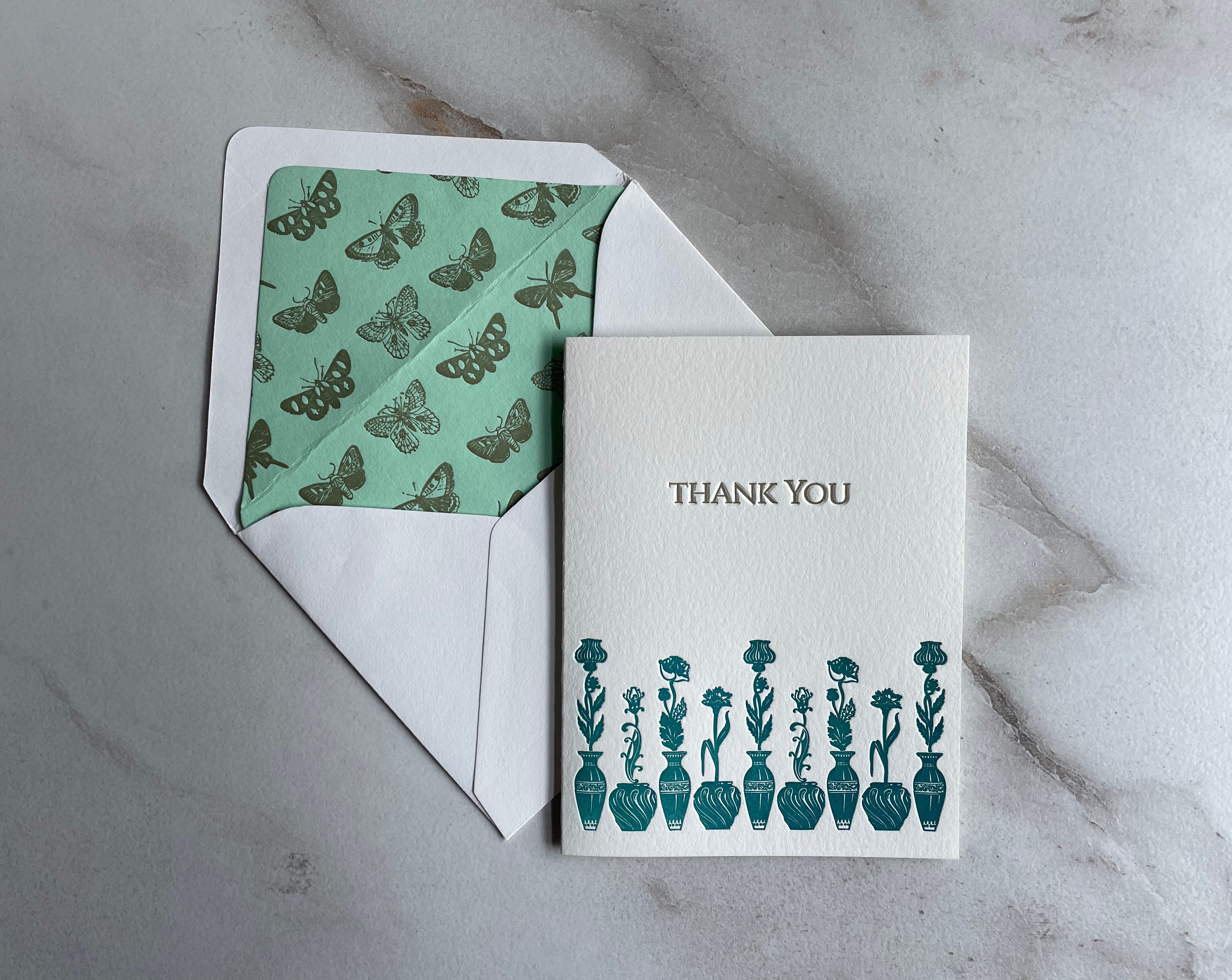 Floral Wedding Thank You Card