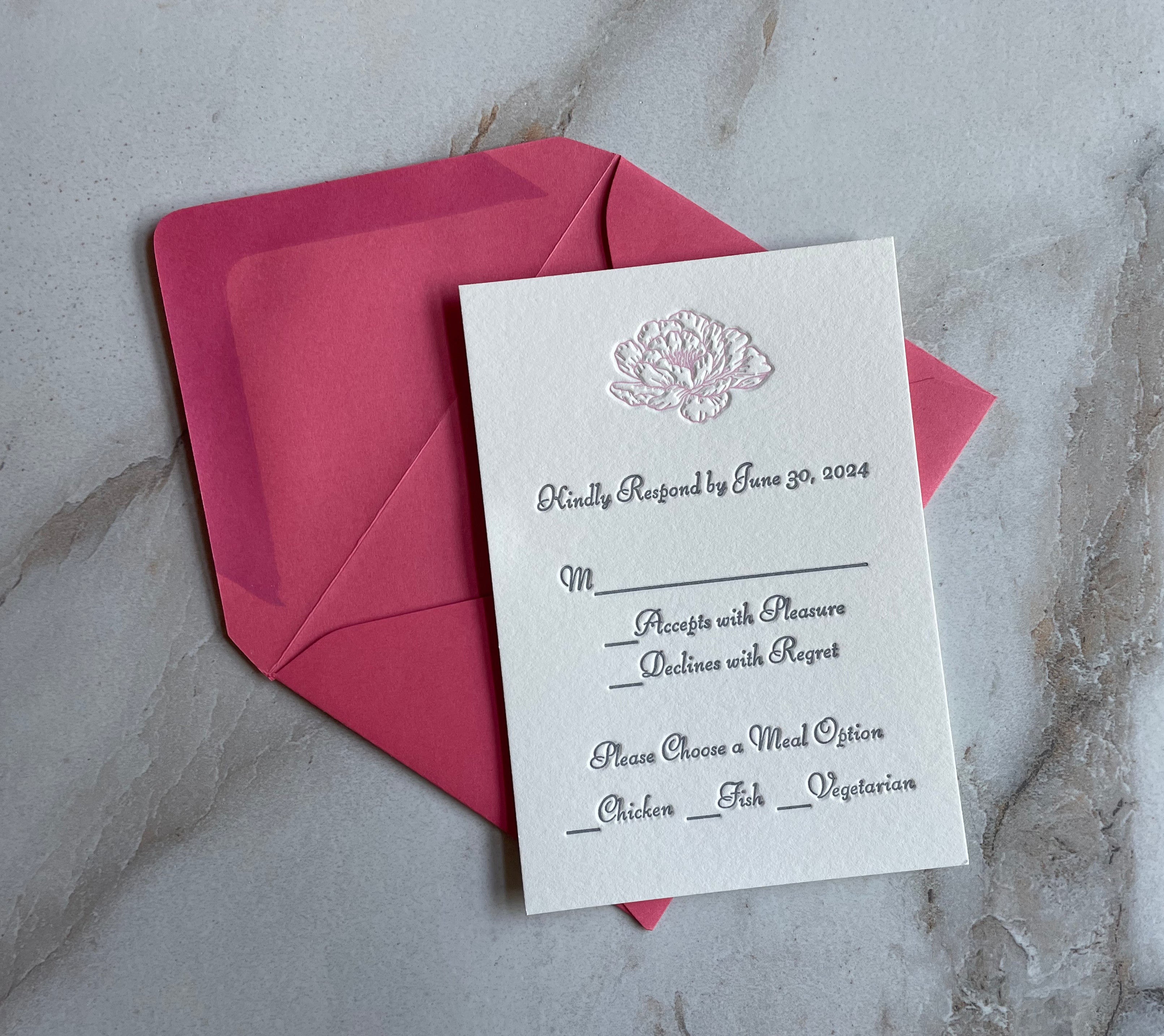 Custom Printed RSVP Inserts