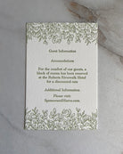 Personalized Wedding Insert