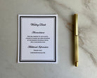 Classic Wedding Insert Card