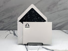 Libra Zodiac Sign Stationery Set, Letterpress Zodiac Cards, Zodiac Notecards With Envelope, Celestial Notecard Bundle, Star Sign Cards - Hearty Greetings