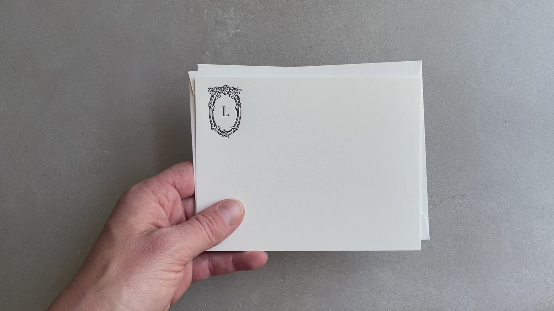 Custom Initial Notecards