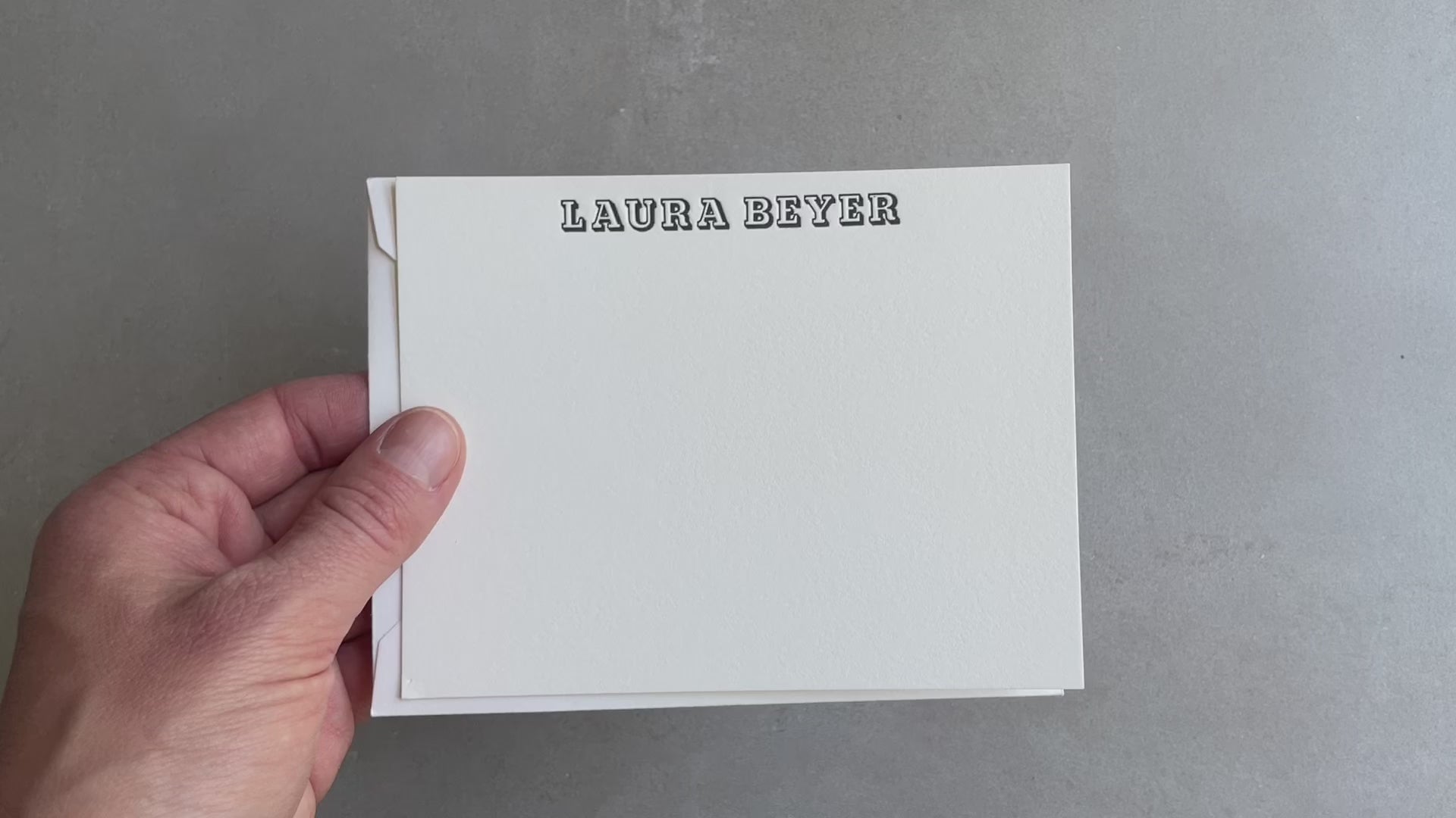 Custom Copperplate Notecards