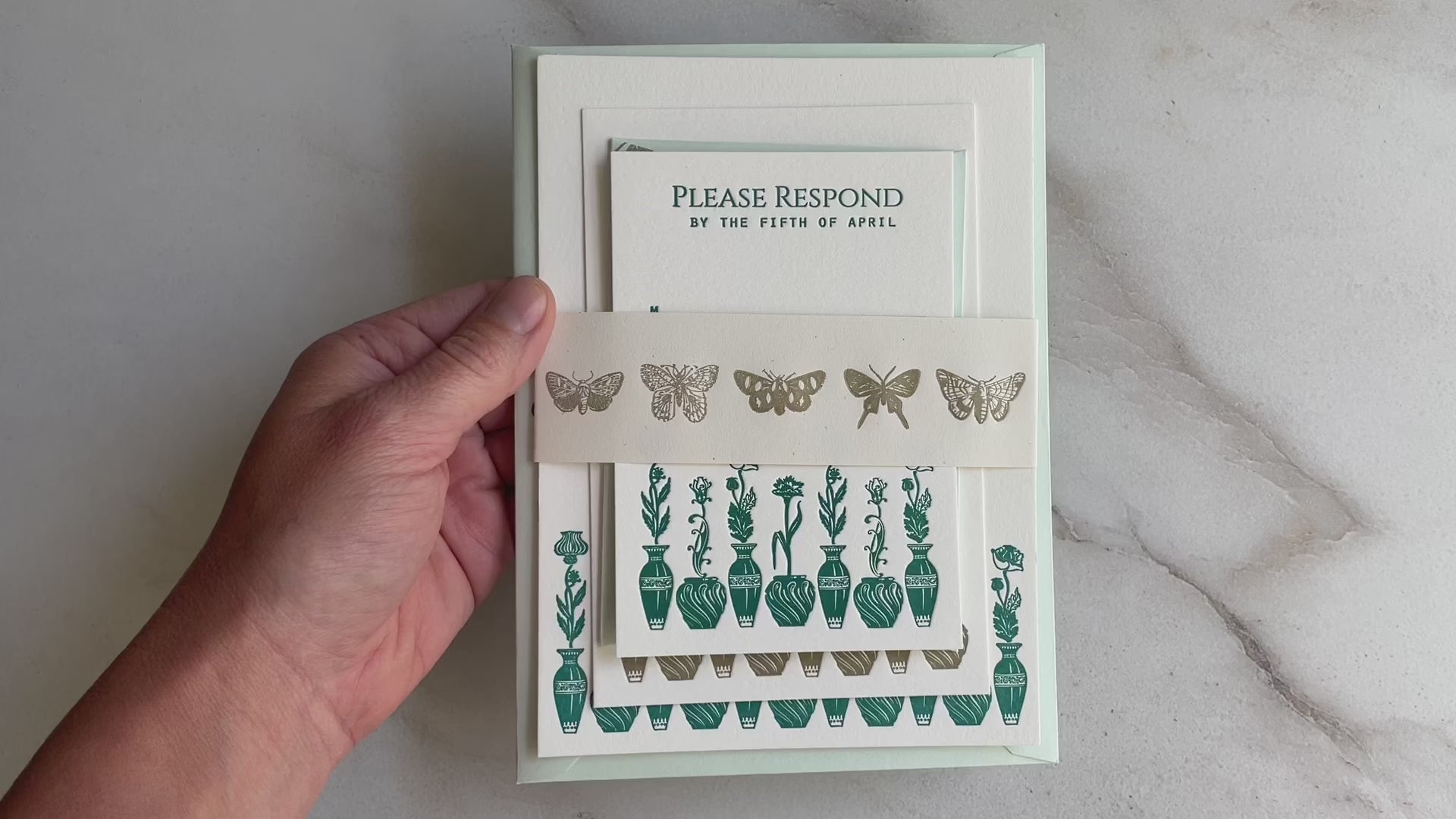 Botanical Invite Card