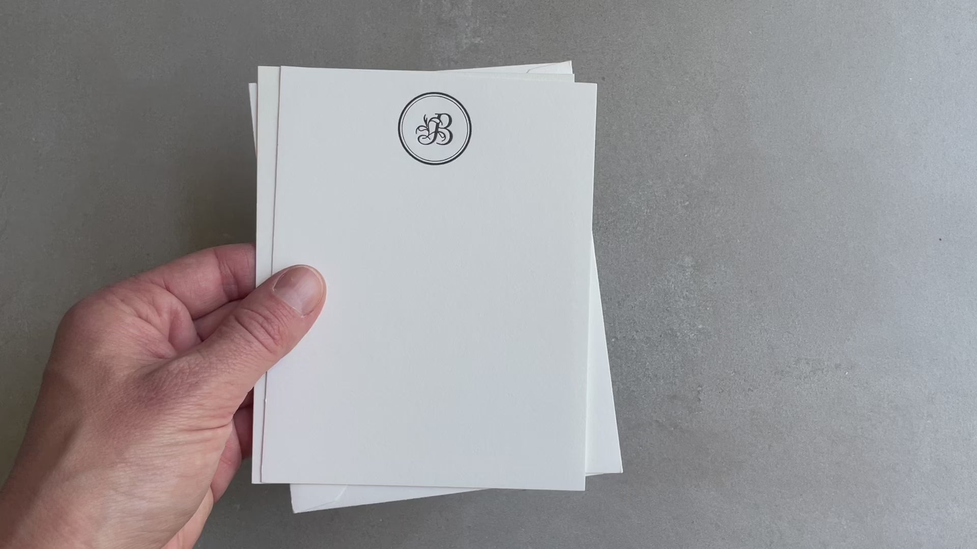 Custom Initial Stationery