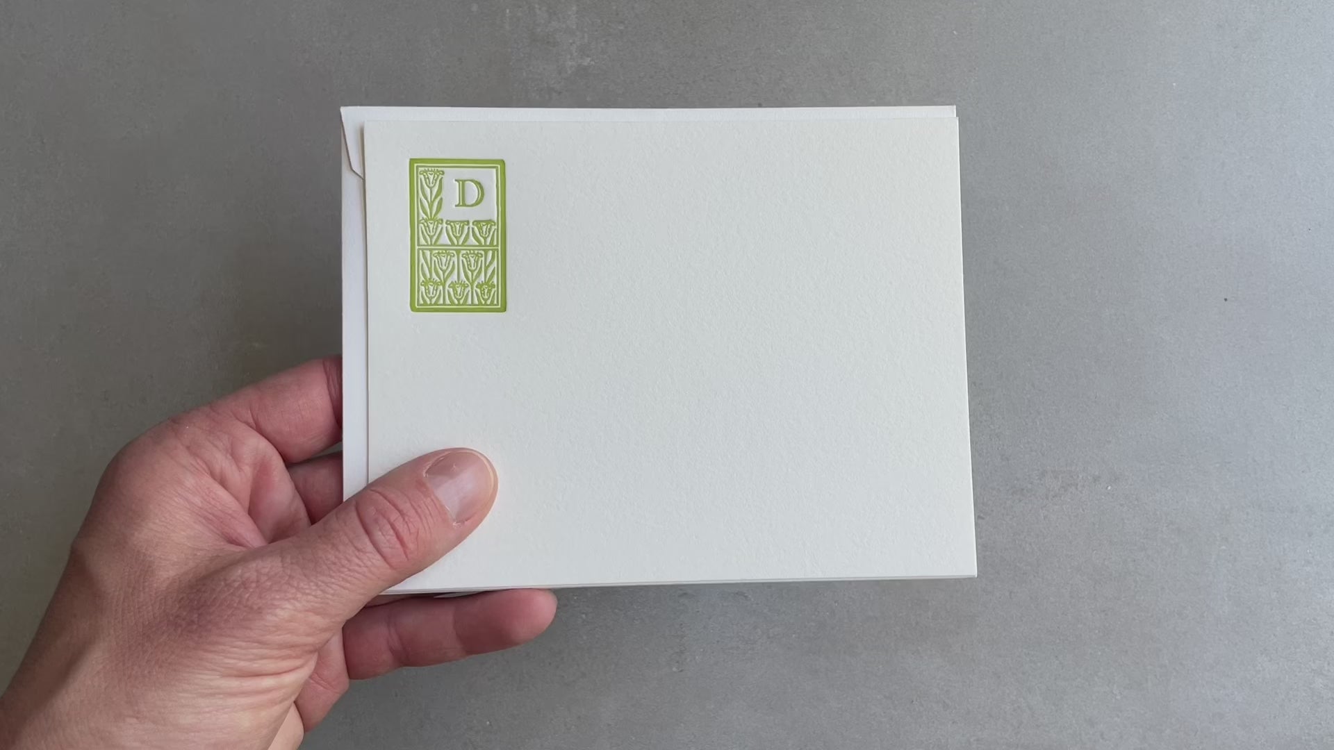 Custom Initial Notecards
