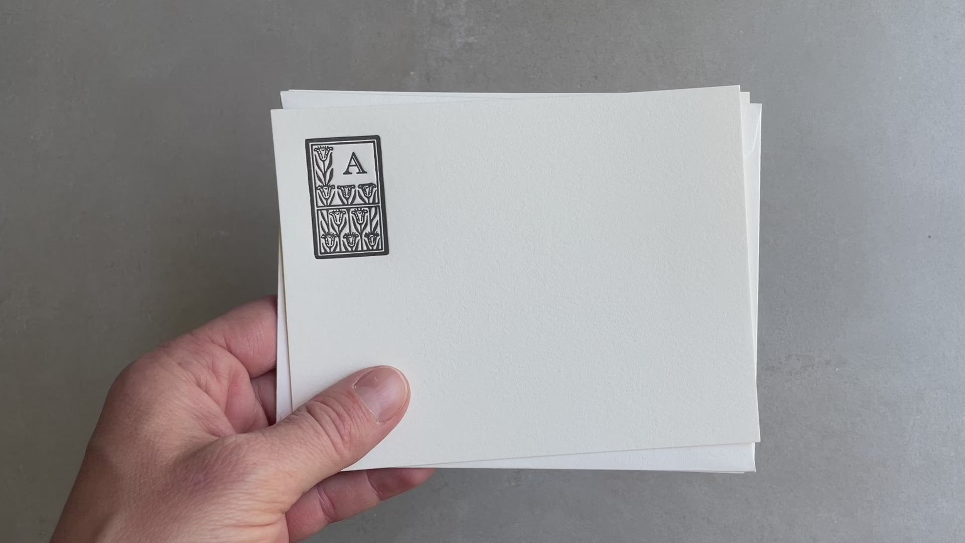 Personalized Letterpress Cards