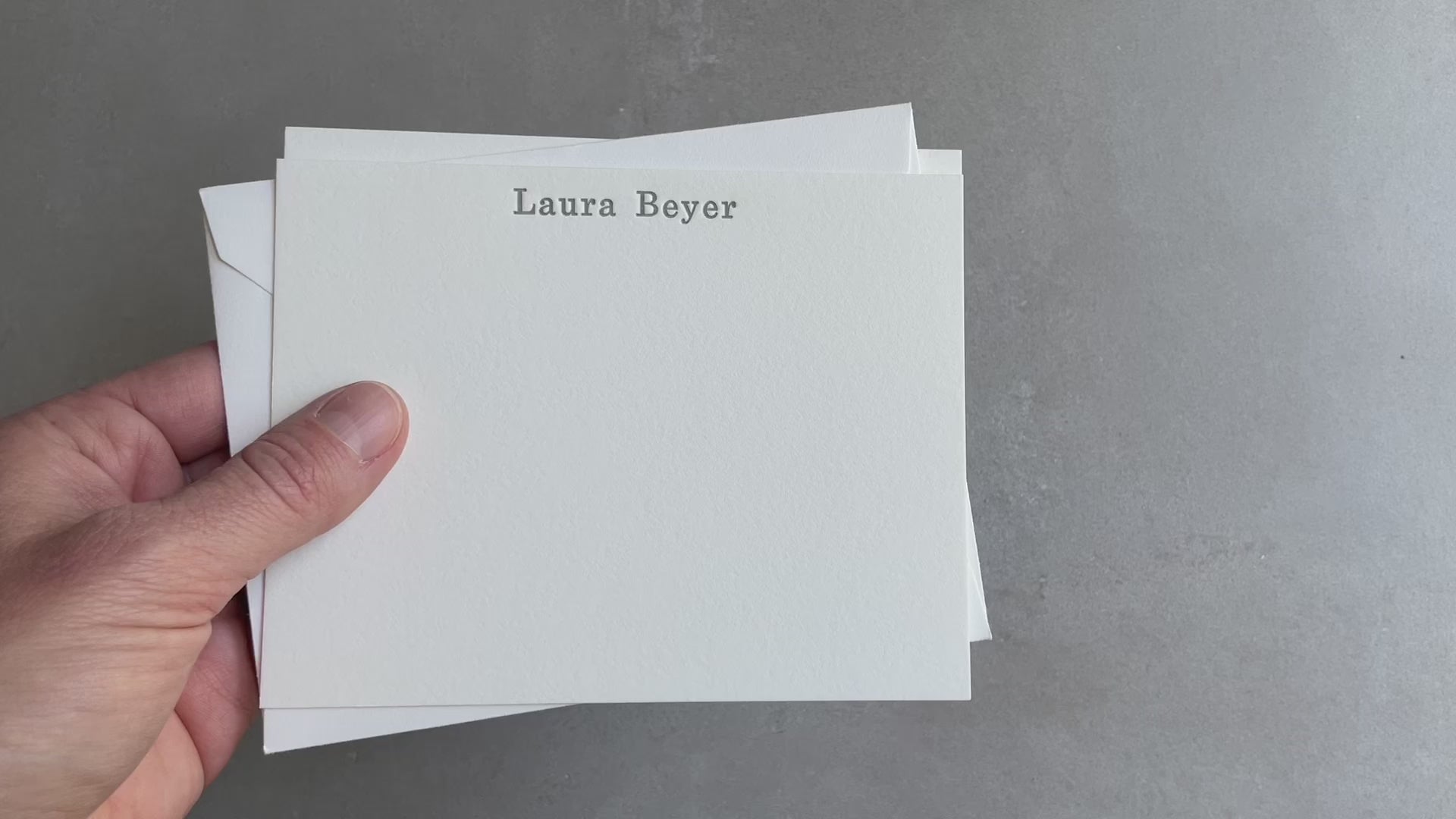 Custom Bold Letterpress