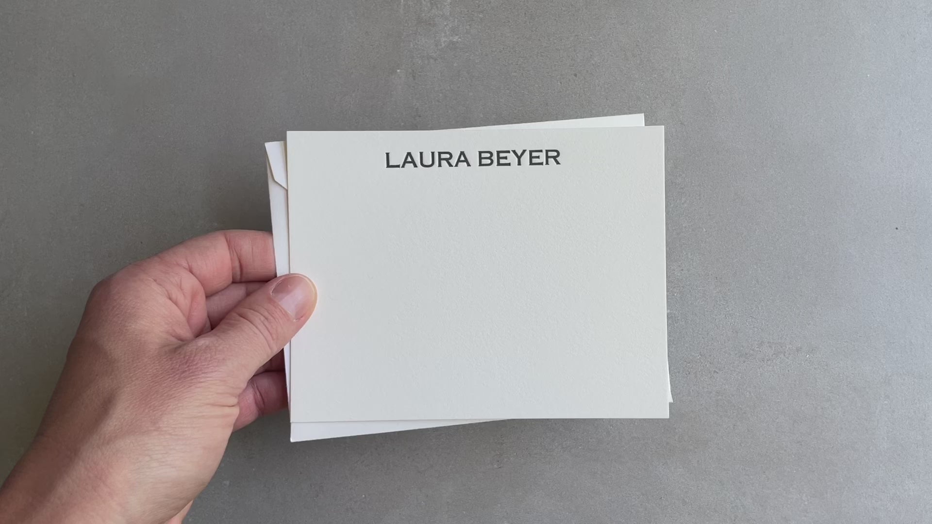 Subtle Personalized Cards
