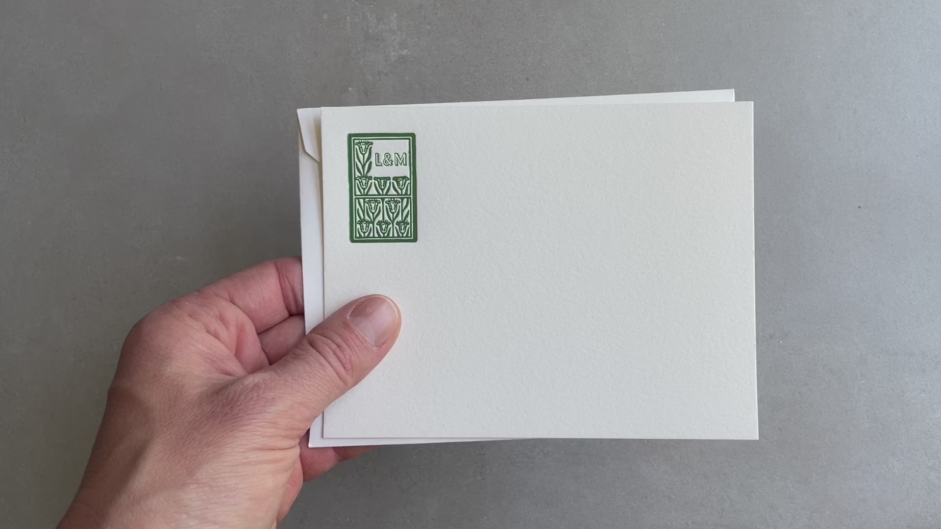 Custom Initial Notecards