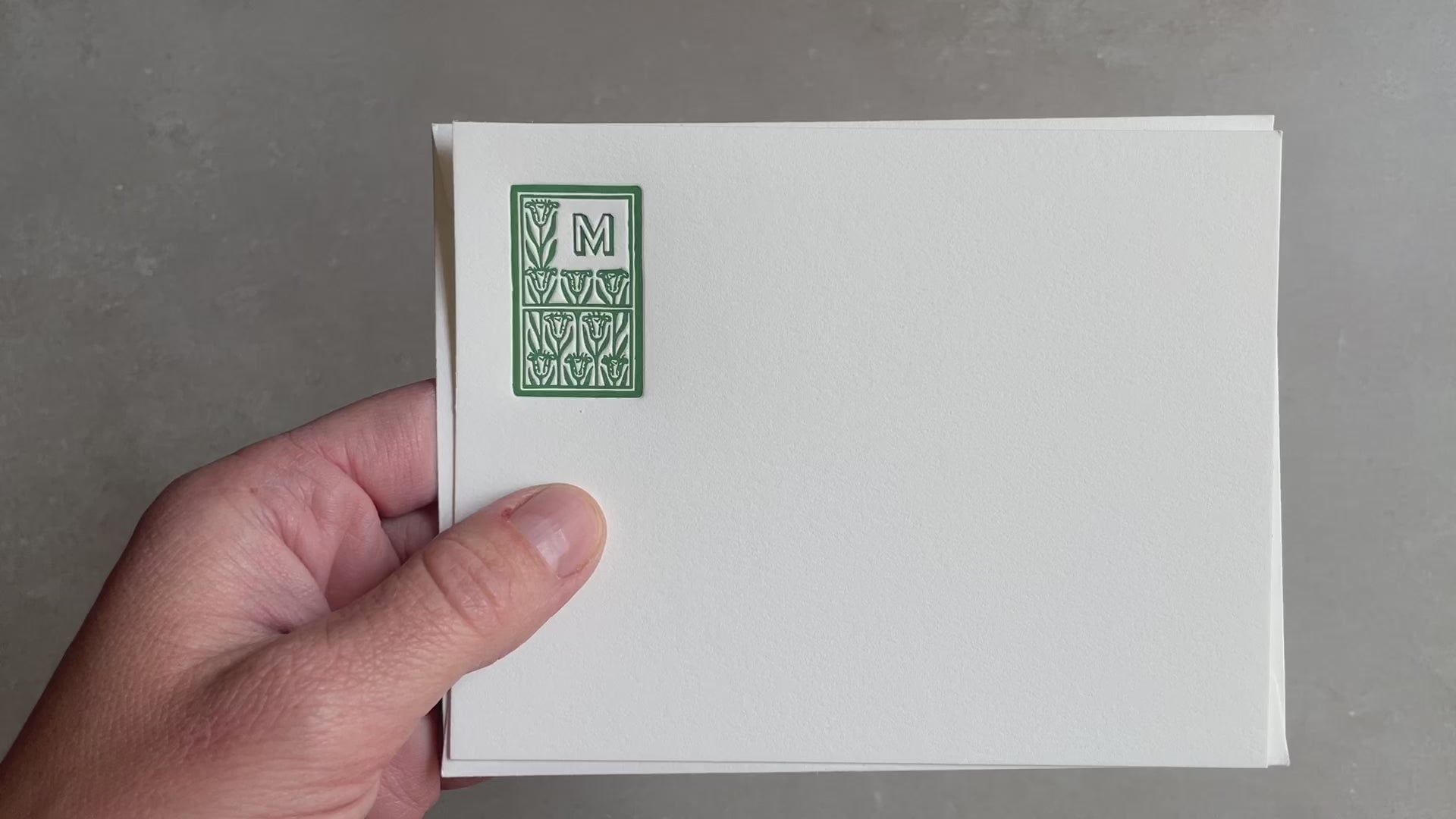 Initial Letterpress Stationery