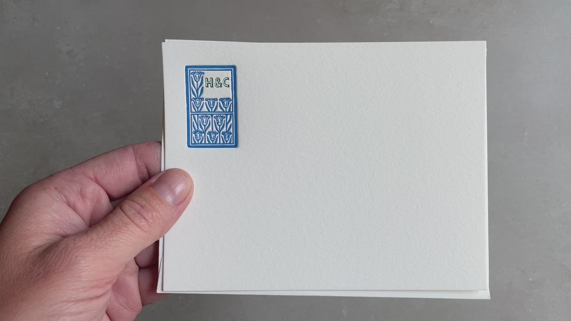 Custom Initial Stationery Set