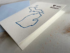 Letterpress Love from Michigan, Folded Notecard with Envelope. - Hearty Greetings