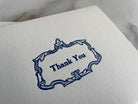 Set of 10, Letterpress Thank You, Folded Cards with Envelopes. Boxed card set. - Hearty Greetings