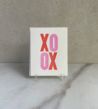 Set of 10, XOXO Letterpress Folded Cards with Envelopes. Boxed card set. - Hearty Greetings