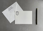 Feeling Rosey: Custom Initial Letterpress Stationery. Personalized Notecards with Envelopes. - Hearty Greetings