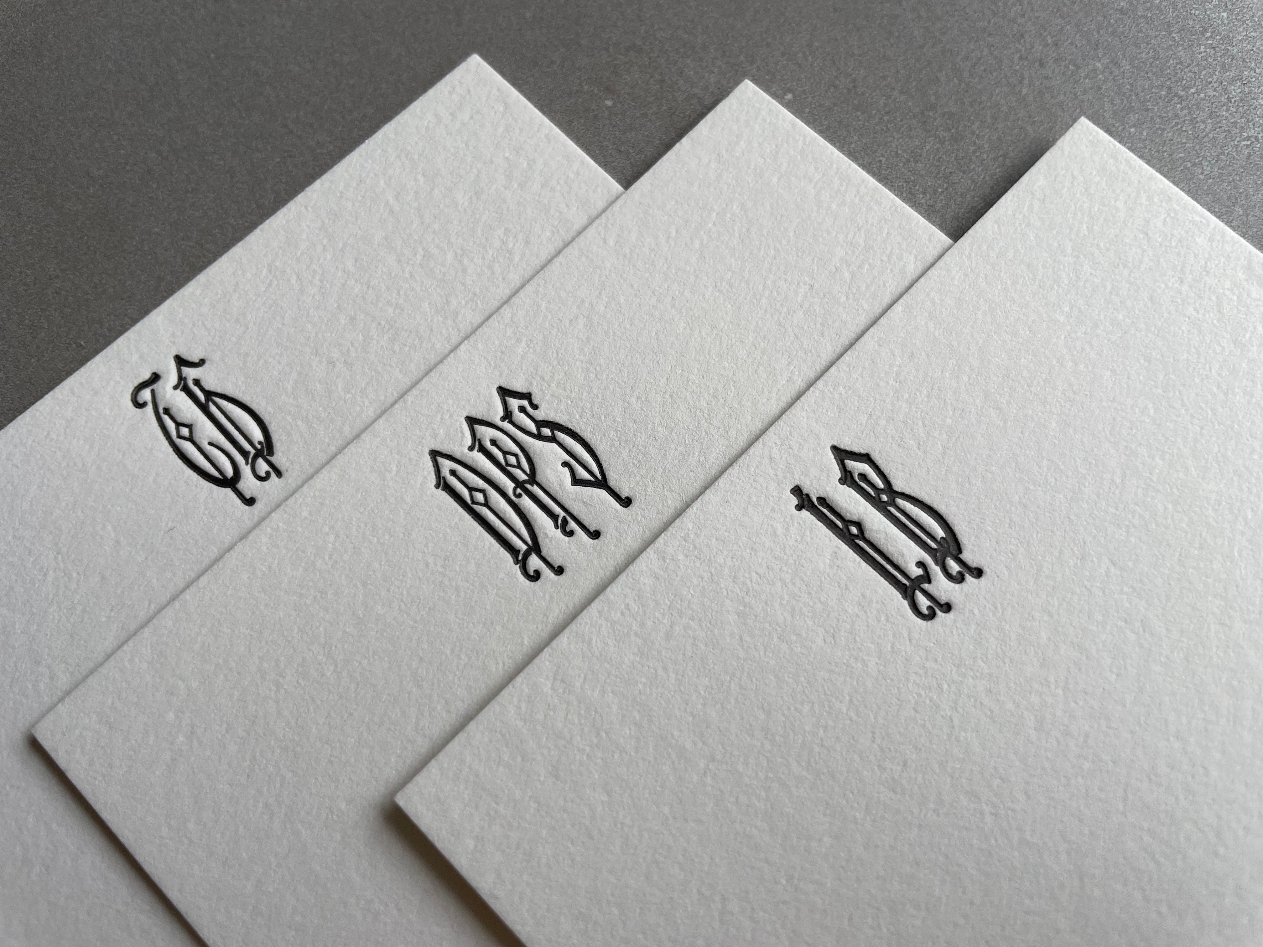 Personalized Letterpress Cards