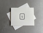 Leaf Letter: Custom Initial Letterpress Stationery. Personalized Notecards with Envelopes. - Hearty Greetings