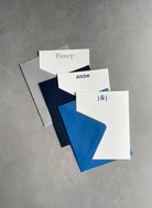 Type Here: Custom Letterpress Stationery. Personalized Notecards with Envelopes. - Hearty Greetings