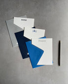 Type Here: Custom Letterpress Stationery. Personalized Notecards with Envelopes. - Hearty Greetings