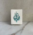 Set of 10, Flower Bouquet Letterpress Folded Cards with Envelopes. Boxed card set. - Hearty Greetings