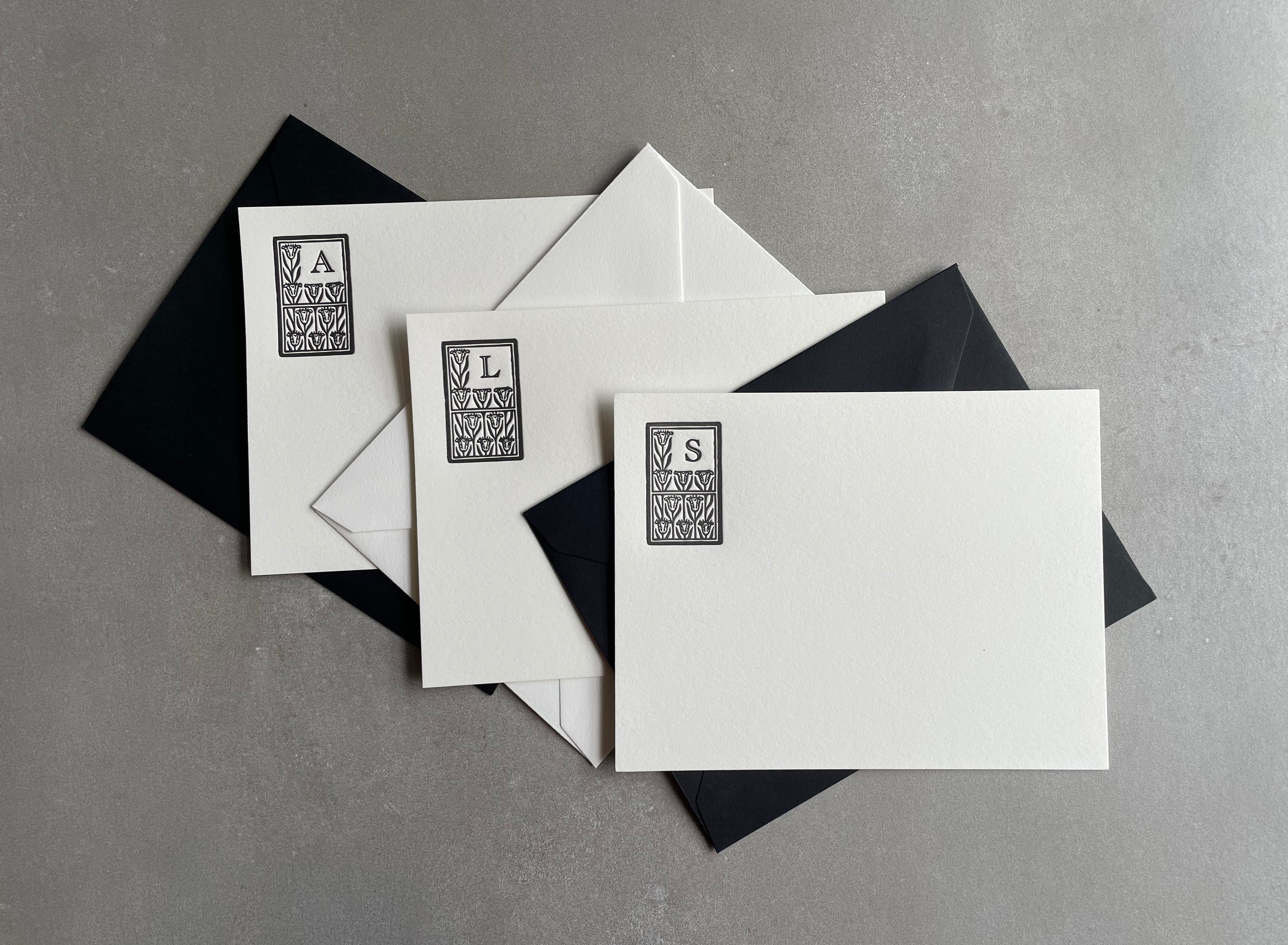 Monogram Notecard Set