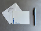 Fancy Flowerpot: Custom Name Letterpress Stationery. Personalized Notecards with Envelopes. - Hearty Greetings