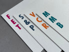 Bold Choice: Custom Initials Letterpress Stationery. Personalized Notecards with Envelopes. - Hearty Greetings