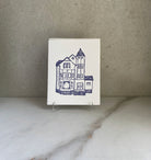 Set of 10, Victorian House Letterpress Folded Cards with Envelopes. Boxed card set. - Hearty Greetings