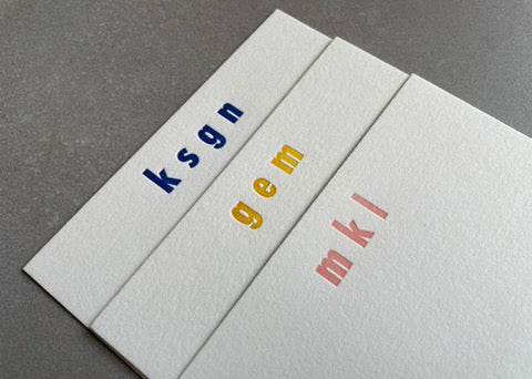 Initial Here: Custom Letterpress Stationery. Personalized Notecards with Envelopes. - Hearty Greetings