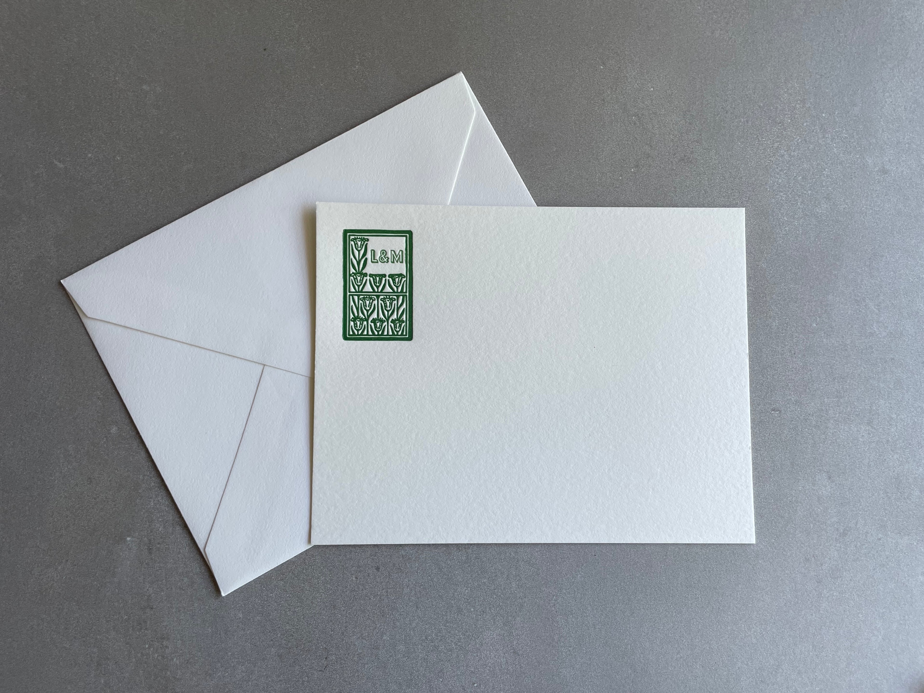 Personalized Leaf Notecards