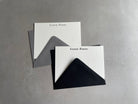 Typewriter: Custom Name Letterpress Stationery. Personalized Notecards with Envelopes. - Hearty Greetings