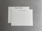 Typewriter: Custom Name Letterpress Stationery. Personalized Notecards with Envelopes. - Hearty Greetings