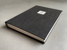 Custom Notebook, Hand bound Journal with Custom Initial. Black Hardcover, unique handmade book. - Hearty Greetings