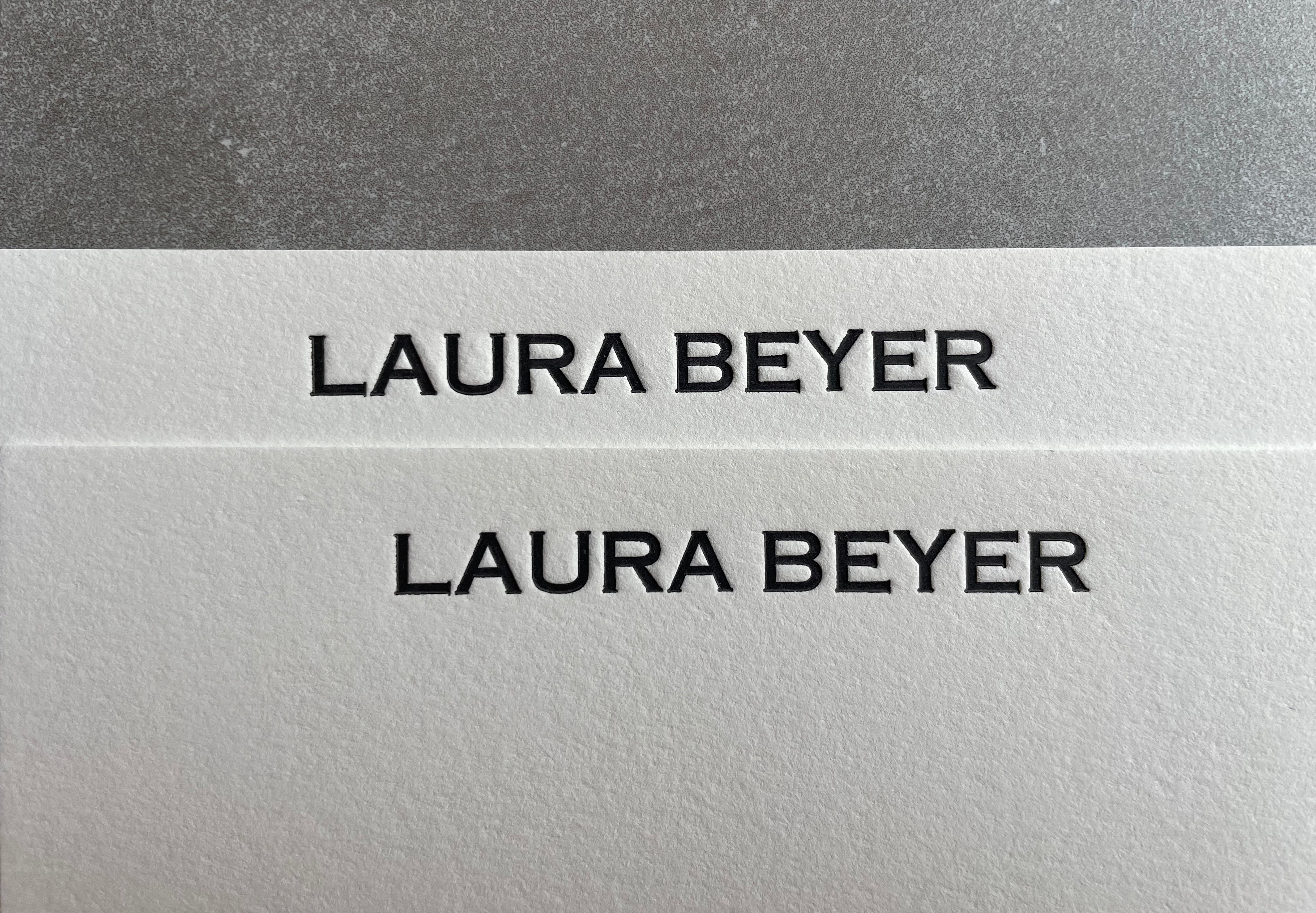 Blind Embossed Cards