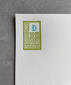 Monogram Flat Letterpress