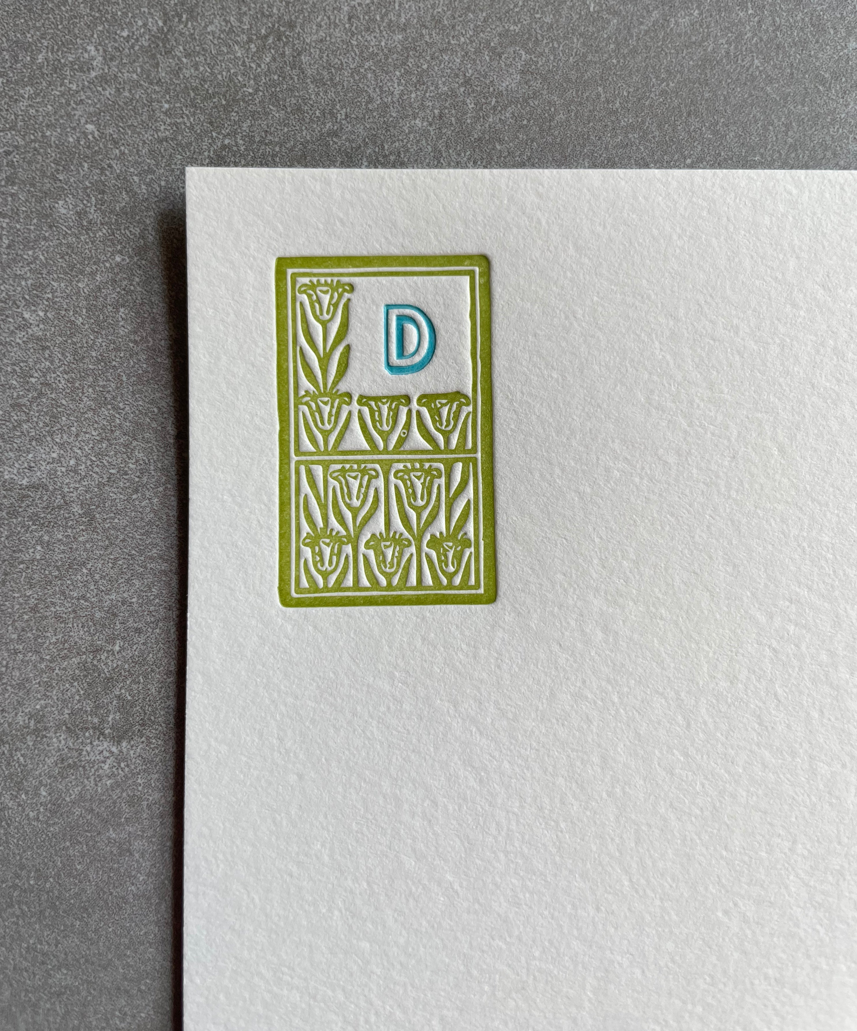Monogram Flat Letterpress