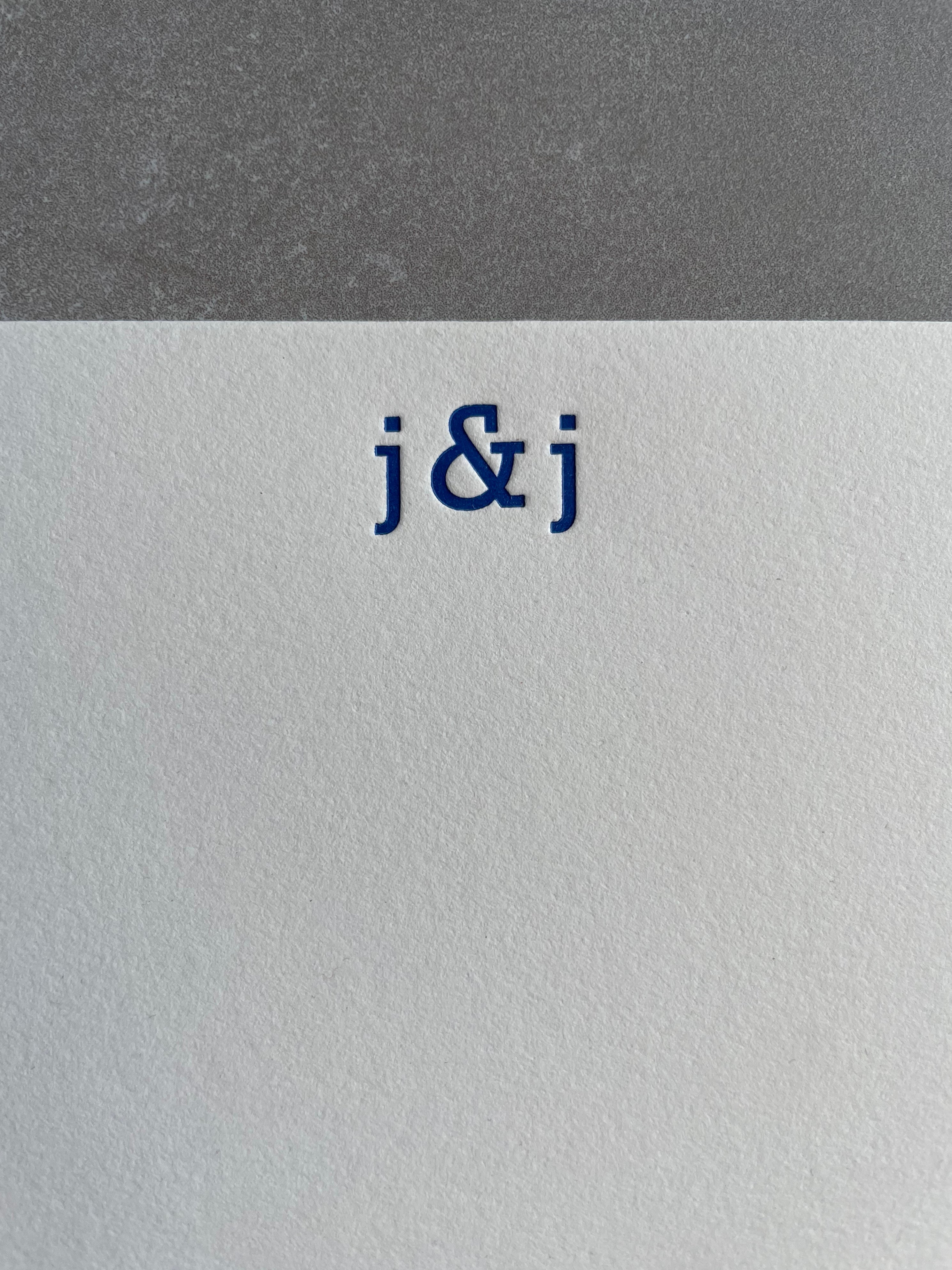 Type Here: Custom Letterpress Stationery. Personalized Notecards with Envelopes. - Hearty Greetings