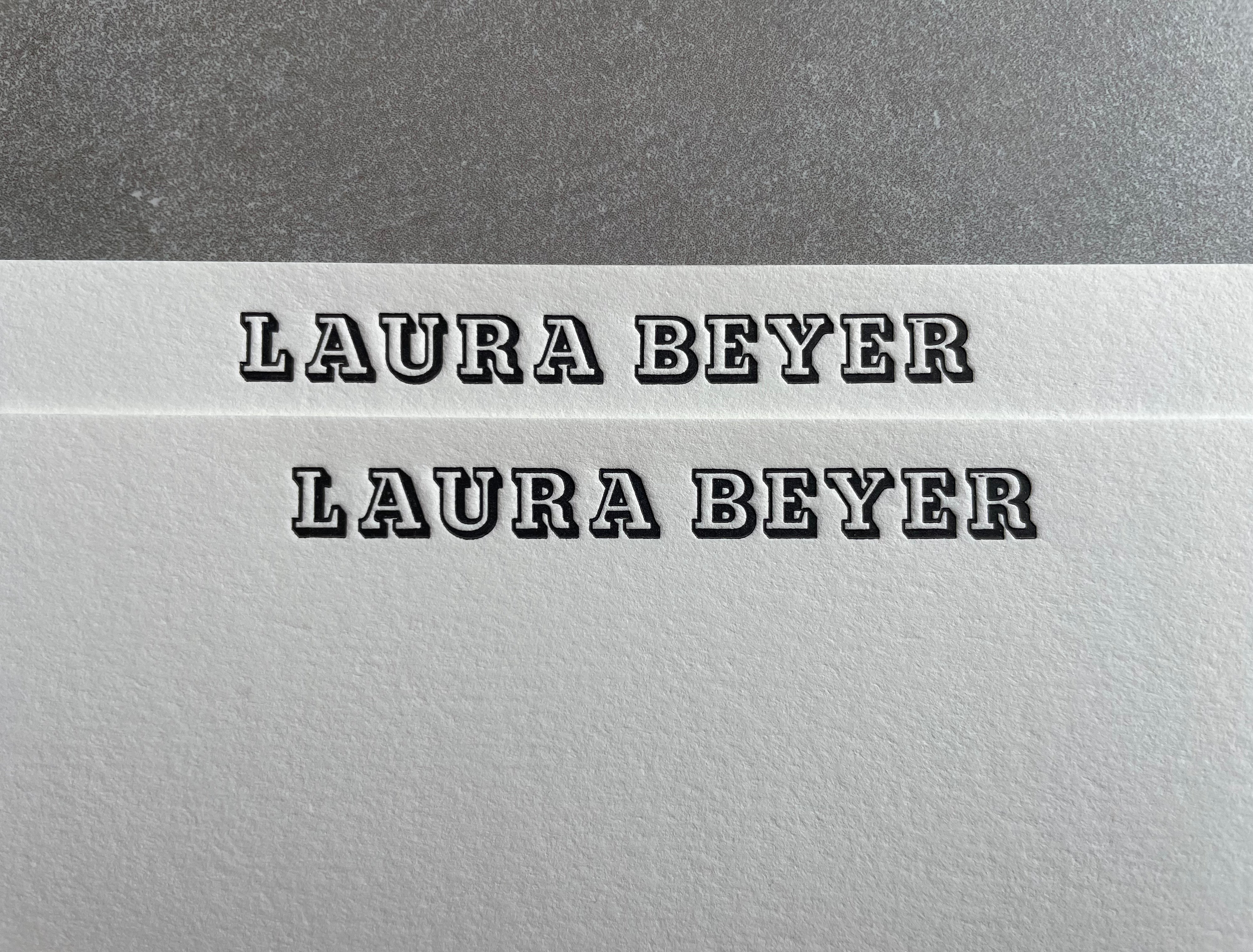 Copperplate Name Stationery