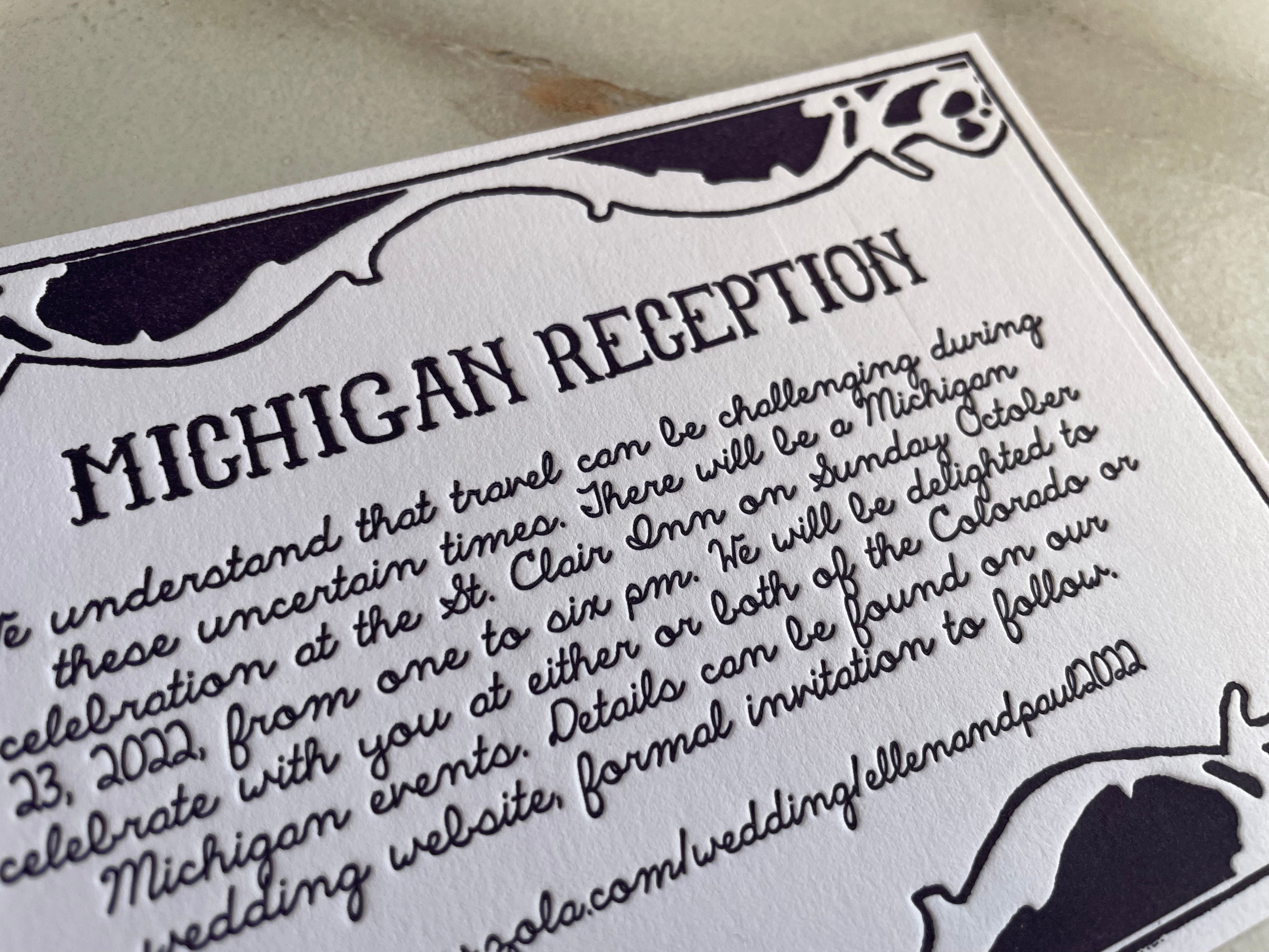 Rustic Chic Information Insert