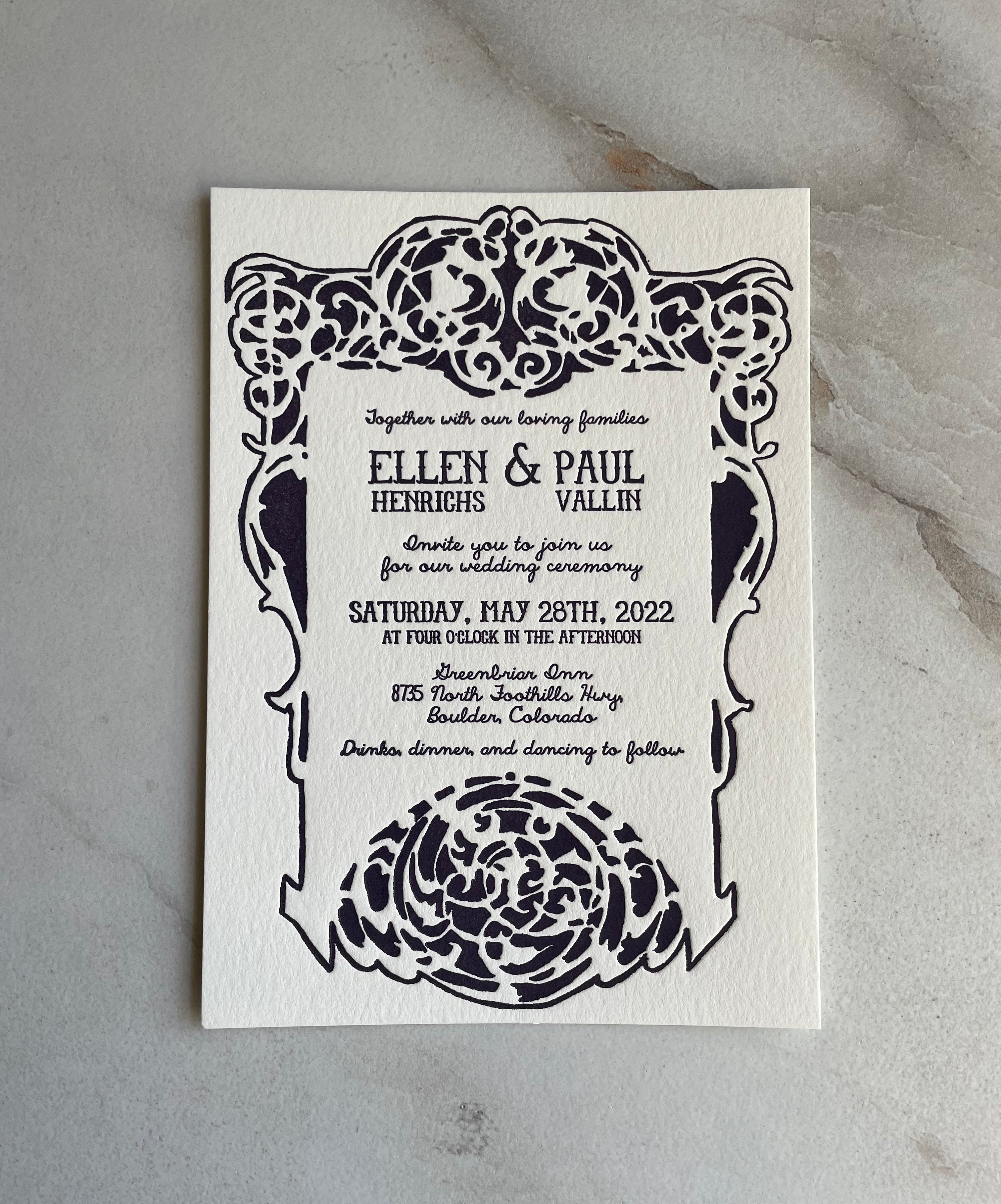 Custom Boho Invitations